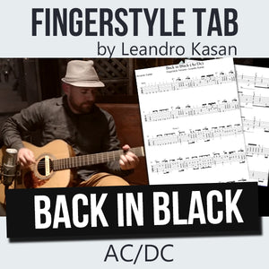 Back in Black (AC/DC) - Full Fingerstyle Tablature